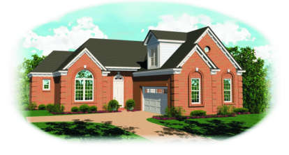 European House Plan #053-00445 Elevation Photo