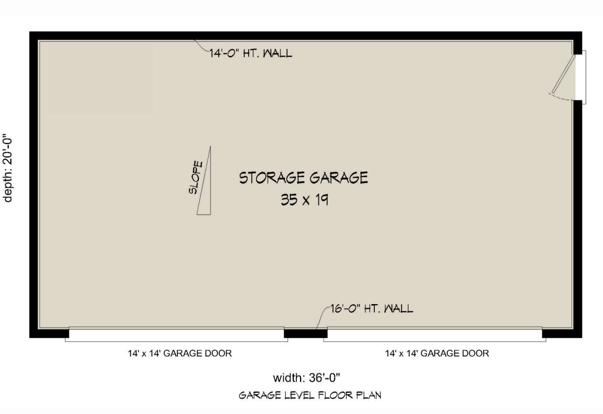 Garage Floor for House Plan #940-00715