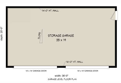 Garage Floor for House Plan #940-00715