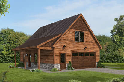 Barn House Plan #940-00716 Elevation Photo