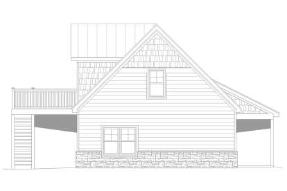 Barn House Plan #940-00716 Elevation Photo