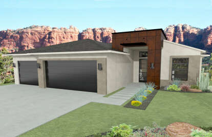 Southwest House Plan #6428-00002 Elevation Photo