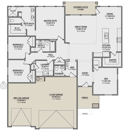 Main Floor for House Plan #6428-00002