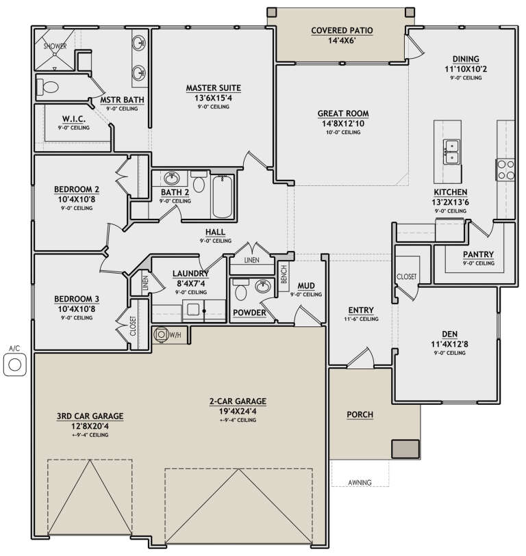 House Plan House Plan #28615 Drawing 1