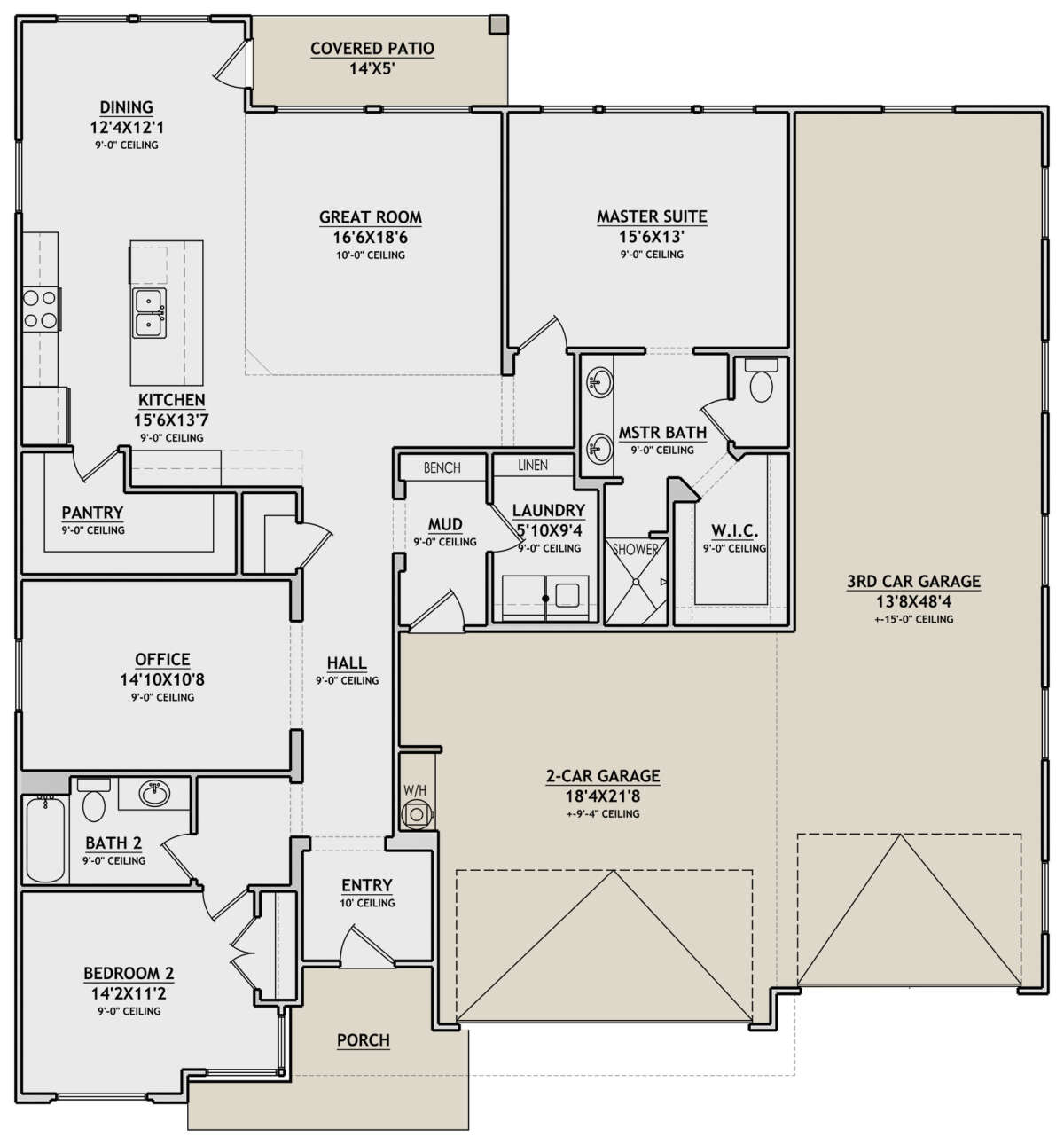 Main Floor for House Plan #6428-00004