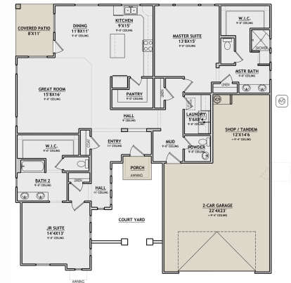 Main Floor for House Plan #6428-00006