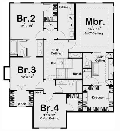 Second Floor for House Plan #963-00737