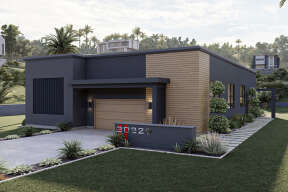 Modern House Plan #963-00738 Elevation Photo