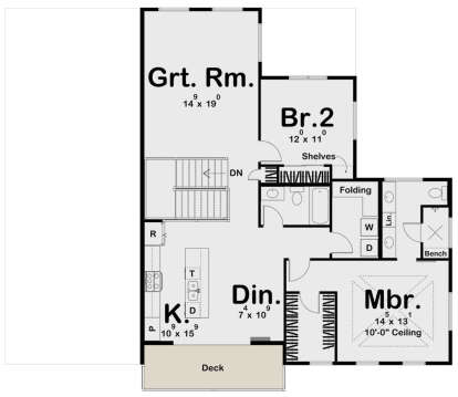 Second Floor for House Plan #963-00739