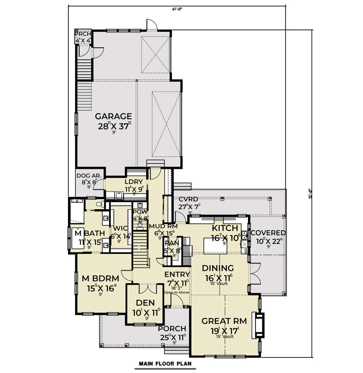 Main Floor  for House Plan #2464-00091