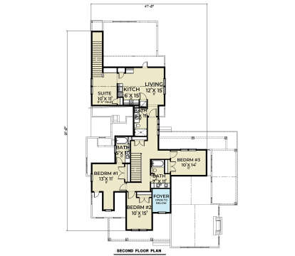 Second Floor for House Plan #2464-00091