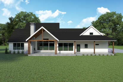 Modern Farmhouse House Plan #2464-00092 Elevation Photo