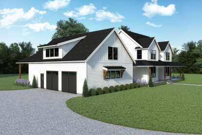 Modern Farmhouse House Plan #2464-00092 Elevation Photo