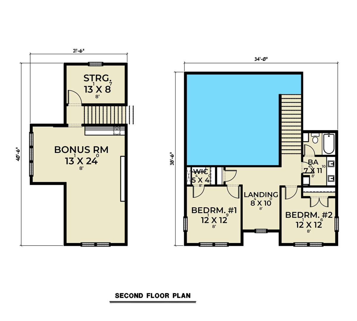 Second Floor for House Plan #2464-00092