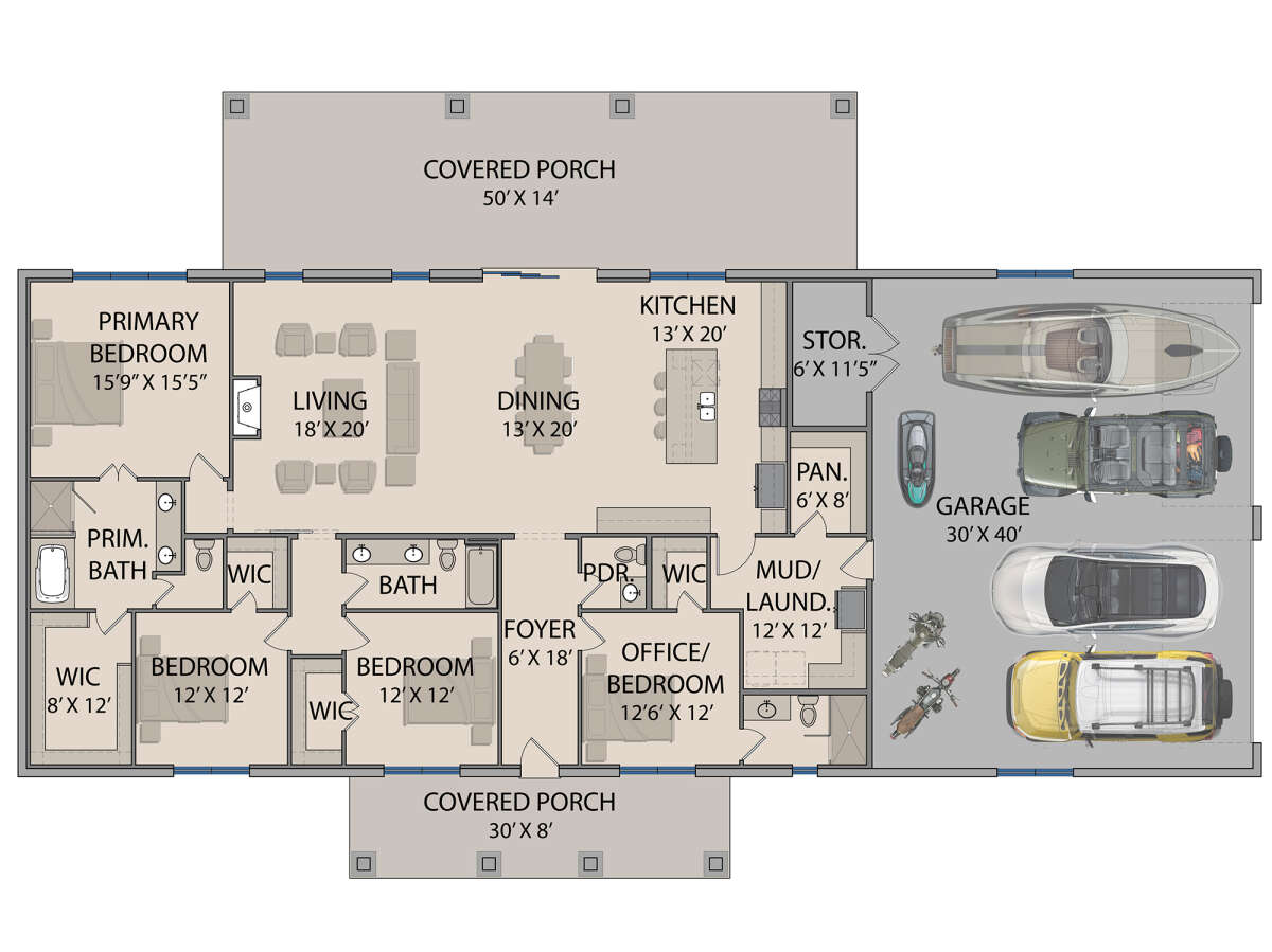 1 Story Home Floor Plans
