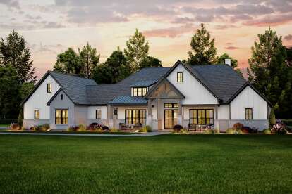 Modern Farmhouse Plan: 4,041 Square Feet, 4 Bedrooms, 4.5 Bathrooms ...