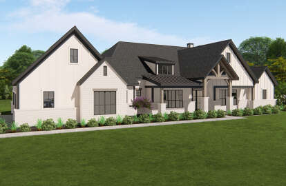 Modern Farmhouse House Plan #3571-00024 Elevation Photo