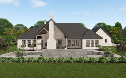 Modern Farmhouse House Plan #3571-00024 Elevation Photo