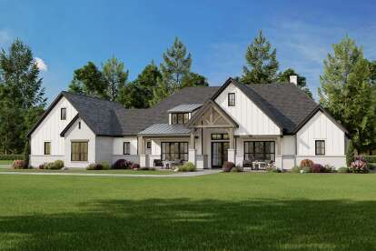 Modern Farmhouse House Plan #3571-00024 Elevation Photo