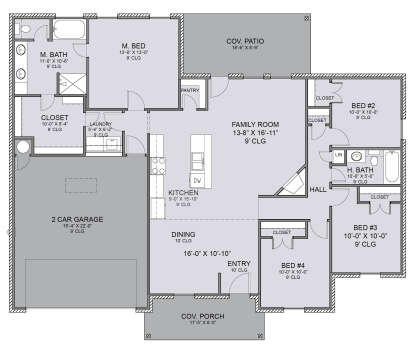 Main Floor  for House Plan #677-00013