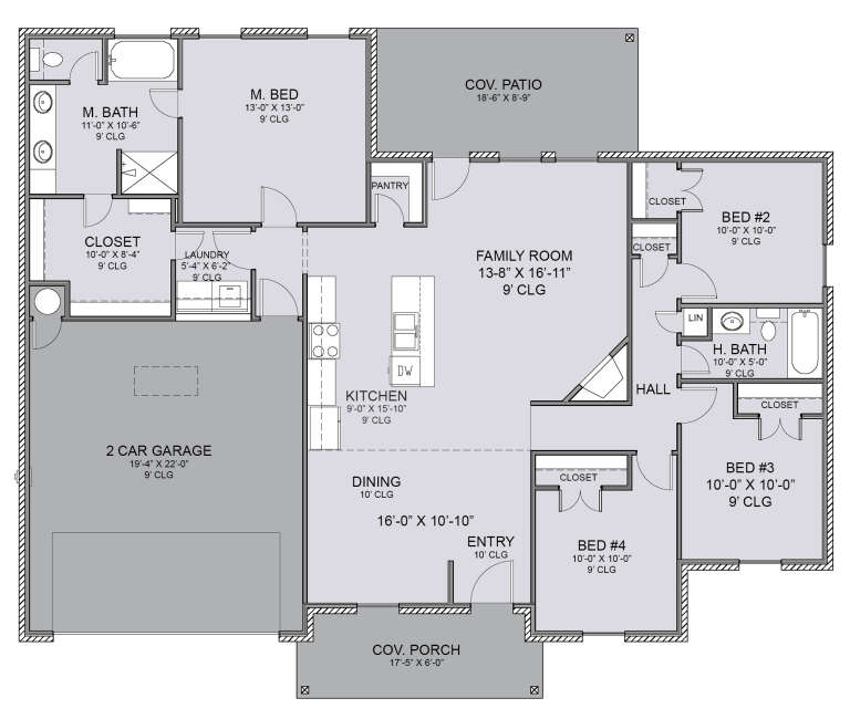 House Plan House Plan #28628 Drawing 1