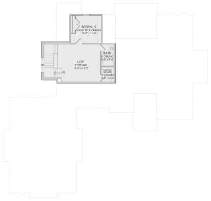 Second Floor for House Plan #6422-00069