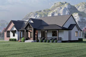 Modern Farmhouse House Plan #6422-00071 Elevation Photo