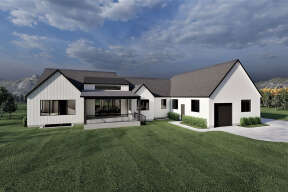 Modern Farmhouse House Plan #6422-00071 Elevation Photo