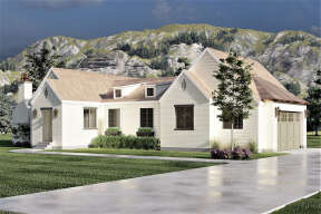 Modern House Plan #6422-00072 Elevation Photo