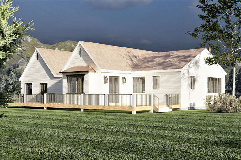 Modern House Plan #6422-00072 Elevation Photo