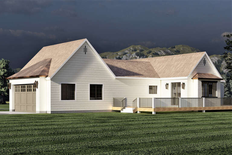 Modern House Plan #6422-00072 Elevation Photo