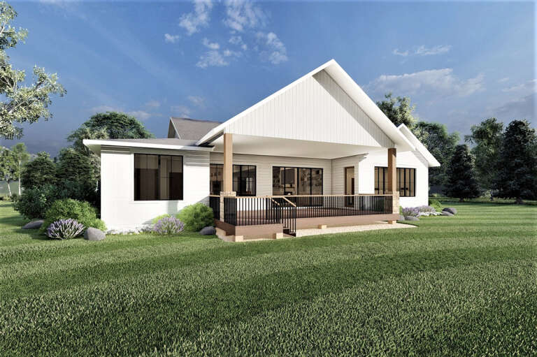 Modern Farmhouse House Plan #6422-00074 Elevation Photo