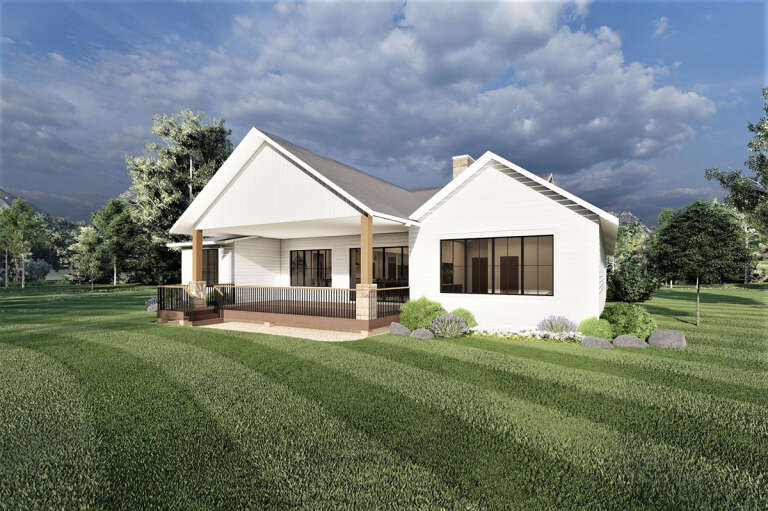 Modern Farmhouse House Plan #6422-00074 Elevation Photo