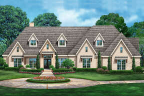 Luxury House Plan #5445-00486 Elevation Photo