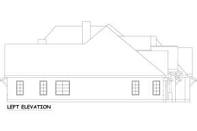 Luxury House Plan #5445-00486 Elevation Photo