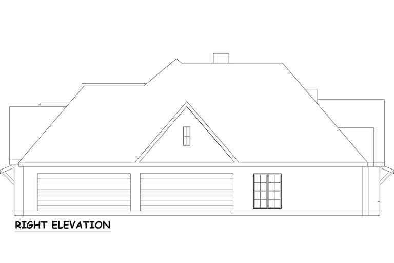 Luxury House Plan #5445-00486 Elevation Photo