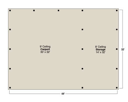 Garage Floor for House Plan #035-01053