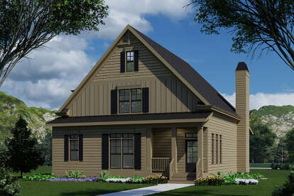 House Plan House Plan #28640 Angled Front Elevation