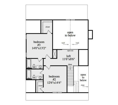 Second Floor for House Plan #957-00075