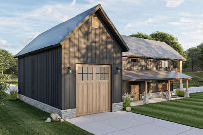 Barn House Plan #963-00740 Elevation Photo