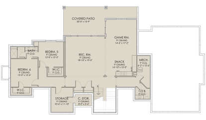 Walkout Basement for House Plan #6422-00076