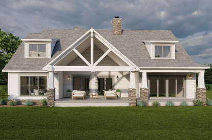 Modern Farmhouse House Plan #8318-00334 Elevation Photo