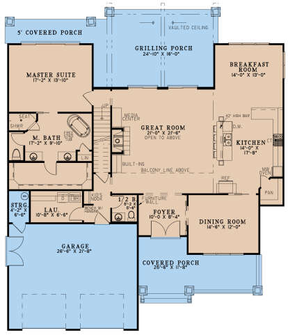 Main Floor  for House Plan #8318-00334