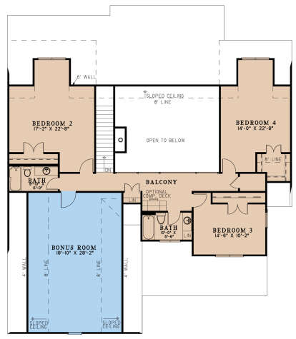 Second Floor for House Plan #8318-00334