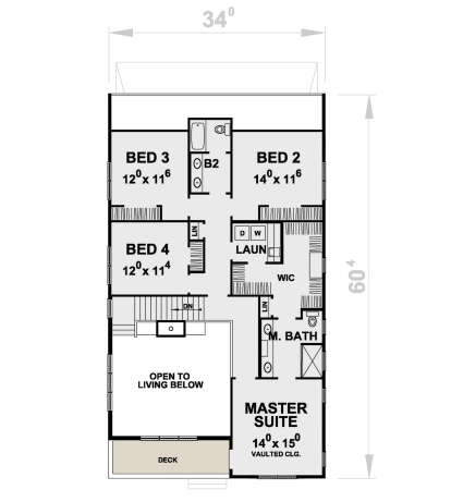 Second Floor for House Plan #402-01790