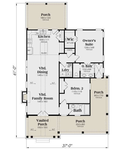 Main Floor  for House Plan #009-00331