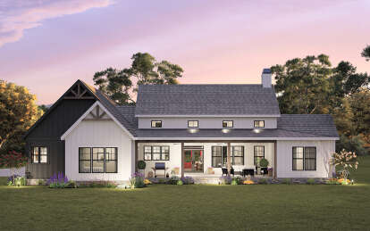 Modern Farmhouse House Plan #009-00332 Elevation Photo