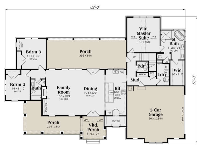 House Plan House Plan #28648 Drawing 1