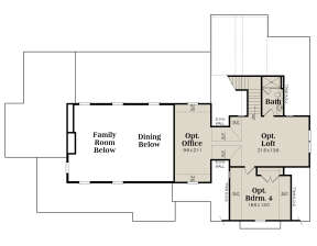 Optional Second Floor for House Plan #009-00332