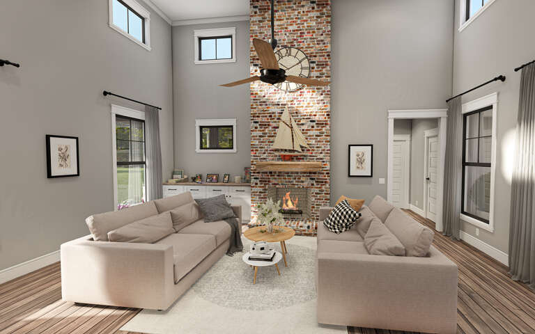Modern Farmhouse House Plan #009-00332 Additional Photo